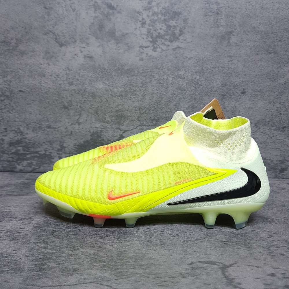 NIKE Phantom 6 High Elite FG Soccer Cleats Mens 6 Crimson Limelight HJ2147-800